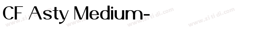 CF Asty Medium字体转换